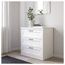 Songesand 3 Drawer Chest White 321 4x317 8 82x81 Cm Ikea Small Chest Of Drawers 3 Drawer Chest Bedroom Chest Of Drawers