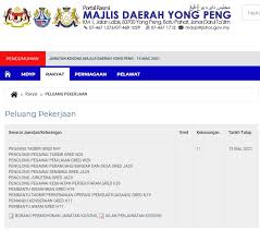 Adakah laman web majlis perbandaran selayang lebih mesra pengguna? Jawatan Kosong Di Majlis Daerah Yong Peng Mdyp Appjawatan Malaysia