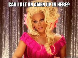 Risultati immagini per gif can i get amen rupaul