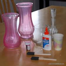 What's the best way to make glass vases? Elmer S Glue Diy Sea Glass