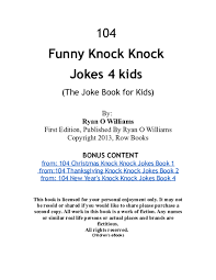 See more ideas about jokes for kids, jokes, knock knock jokes. Pdf 104 Funny Knock Knock Jokes For Kids Joke Book For Kids Kittu Madan Academia Edu