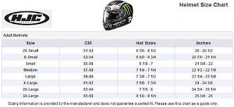 Hjc Motorcycle Helmet Size Chart Disrespect1st Com