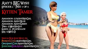 Amys Big Wish - Kitten Tamer Futanari MILF gets Destroyed: Shemale BDSM  Porn feat. Agentredgirl
