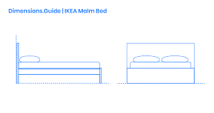 ikea malm bed frame dimensions drawings dimensions guide