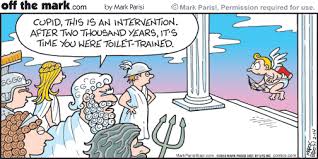 Cupid Gets A Diaper Intervention Funny Cartoons Cupid Valentines Day Cartoons Funny little cupid holding love heart. cupid gets a diaper intervention