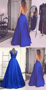 Long Simple Backless Royal Blue Prom Dress Royal Blue Prom Dresses Prom Dresses Long Blue Spaghetti Strap Prom Dress
