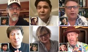 This is what the cast of the goonies looks like now, after their virtual reunion on zoom. The Goonies Cast Reunite For Josh Gad Daily Mail Online