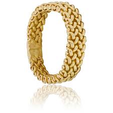 Bague Chaine Polonaise Or Jaune 18 Carats Ocarat