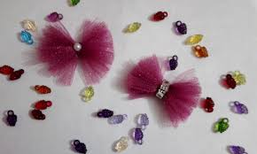 طريقه سهله جدا لعمل فيونكه من بقايا تول الجليتر لتزين الملابس والشعر فيديو تعليمي Tulle Crafts Diy Sewing Crafts
