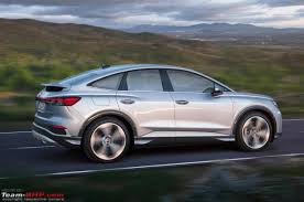 Choose your engine and transmission. Audi Q4 E Tron Q4 Sportback E Tron Unveiled Team Bhp