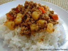 Filipino Recipe Picadillo Giniling Na Baka Magluto Com Filipino Dishes Recipes Filipino Recipes Filipino Dishes Giniling Recipe