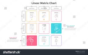 Matrix Chart With 9 Square Cells Arranged In Rows And Columns Table With Nine Options To Choose Infog Infographic Design Template Infographic Design Template
