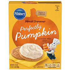 This made the cookies a bright pink color which was perfect for my daughter's class valentine's party tomorrow. Pumpkin Cookies Pillsbury Seasonal Products