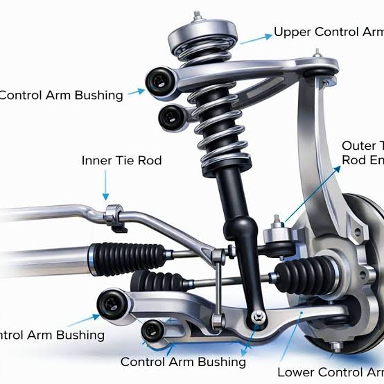 What type of bushing is included with upper control arms?