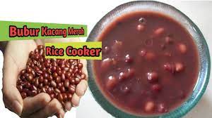 It has spread across indonesian cuisine to the cuisines of neighbouring southeast asian countries such as malaysia, singapore, brunei and the philippines. Bubur Kacang Merah Rice Cooker Youtube