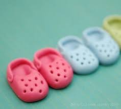 3d Croc Style Shoe Fondant Cupcake Toppers 4 Pairs Fondant Cupcakes Fondant Toppers Fondant Cupcake Toppers