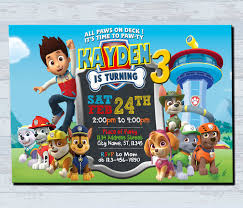 We have paw patrol invitations featuring your favorite seven pups from the tv show: Paw Patrol Birthday Invites Novocom Top