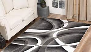 I'm still loving that pink rug i showed you yesterday. Glory Rugs Modern Area Rug 8 10 Grey Swirls Carpet Bedroom Living Room Contemporary Dining Accent Sevilla Collection 4816a Grey Area Rugs Shop