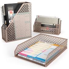 Sold and shipped by eforcity. Desk Organizer Rose Gold 6 Piece Set Arteza