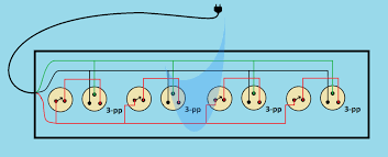 The batteries must be wired in series, only as directed in wiring diagram, to provide 36 volts. Extension Cord Wiring Diagram