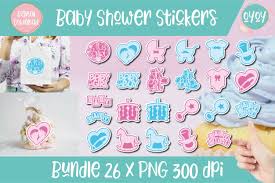I have made many classic game printables such as baby shower bingo. Printable Baby Shower Stickers Bundle 26 Digital Stickers