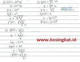 Pada bab ini akan menjelaskan mengenai pengantar mulai dari definisi, melukis grafik, gradien dan pgl, dan lain sebagainya mengenai hal tersebut. Kunci Jawaban Matematika Kelas 10 Halaman 113 Uji Kompetensi 3 2 Kosingkat