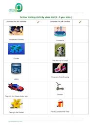 School Holiday At Home Activity Lists Planning With Kids School Holiday Activities School Holidays Activities