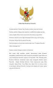 Selain hari kesaktian pancasila, setiap tahunnya, indonesia juga memperingati hari lahir pancasila saban 1 juni. Doc Pidato Hari Kesaktian Pancasila Marjen Sihaloho Academia Edu