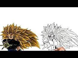 how to draw goku super saiyan ssj3 dragon ball anime كيف ترسم غوكو سوبر سايان خطوة بخطوة youtube in 2021 drawings drawing tutorial animals