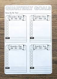 Digital Download Academic Quarterly Goals July Through June Bullet Journal Digital Design Goals Bullet Journal Bullet Journal Goals Page Bullet Journal For Business