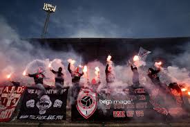 Tbl, playofflar çeyrek final 1. Belgaimage On Twitter Antwerp S Supporters Pictured Before A Soccer Match Between Royal Antwerp Fc And Club Brugge Kristofvanaccom Belgaimage Antwerp Antwerpsupporters Supporters Action Fire Fireworks Https T Co 1xy2nfpv5t