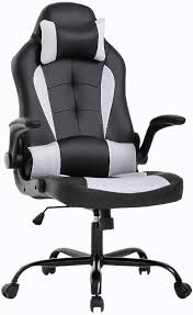 Bestoffice Pc Gaming Chair Ergonomic Office Chair Cheap Desk Chair With Lumbar Support Flip Up Arms Headrest Pu Leathe Gaming Chair Computer Chair Office Chair