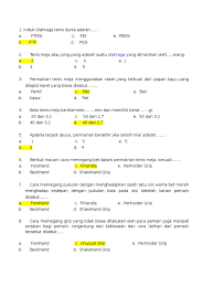 Kisi kisi soal dan kunci jawaban penjas smp kelas 8 semester genap kurikulum 2013 didno76 com. Soal Soal Pjok Tentang Bola Kecil Kls 7 Jawabanku Id