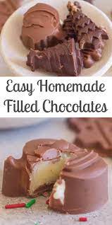 Easy Homemade Filled Chocolates Chocolate Molds Recipe Chocolate Candy Recipes Candy Molds Recipes