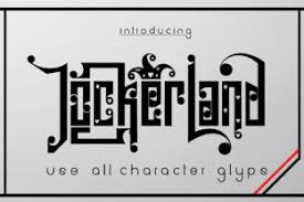 Download Jockerland Font By Jehansyah251 Creative Fabrica Halloween Fonts Business Brochure Business Advertising Design SVG Cut Files