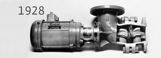 Le tout premier circulateur de chauffage de l'histoire, brevet� par Wilo en 1928., g�n�r� par IA
