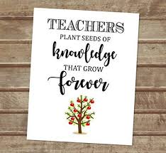 Collection of sourced quotations from the tree of knowledge (1987) by humberto maturana. Amazon Com Teachers Plant Seeds Of Knowledge That Grow Forever Quote Art Print Classroom Art Print Unframed 8 X10 Art Poster Apple Tree Wall Decor Teacher Gift Wall Art F743 Handmade