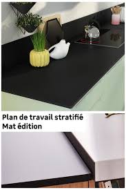 Plan De Travail Stratifie Mat Edition Noir Mat L 315 X P 65 Cm Ep 16 Mm Plan De Travail Stratifie Noir Mat Plan De Travail Noir