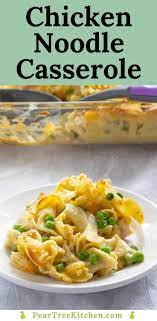 Chicken Noodle Casserole Egg Noodles With Chunks Of Chicken In A Creamy Sauce Baked Un In 2021 Chicken Recipes Casserole Chicken Noodle Casserole Can Chicken Recipes