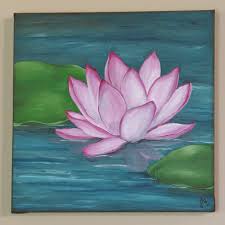 You might be surprised how affordable an exceptional piece of art can be. Lotus Flower Painting Abstract Google Search Flower Art Painting Flower Painting Lotus Art