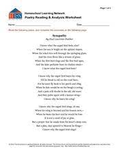 Rhyme Scheme Lesson Plans Worksheets Lesson Planet