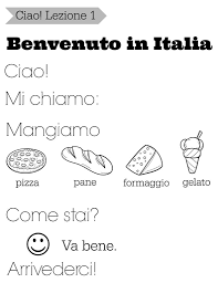 Easy Free Italian Lessons For Kids The Chirping Moms Italian Lessons Italian Language Learning Learning Italian