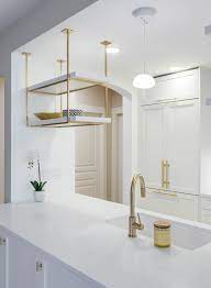 Maybe you would like to learn more about one of these? Custom Made Hanging Shelves In Brass In A Shaker Style Kitchen Contemporary Kitchen Vancouver By Dimora Interiors Houzz