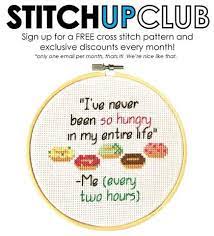 14 count, 30.30w x 29.75h cm 16 count, 26.51w x 26.03h… Stitch Up Club Cross Stitch Quotes Funny Cross Stitch Patterns Cross Stitch Patterns Free