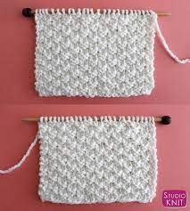 How To Knit The Double Moss Stitch Pattern Moss Stitch Pattern Knitting Patterns Knit Stitch Patterns