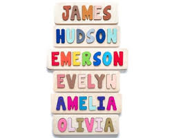 Reggio emilia, montessori, waldorf—the preschool options seem endless. Wooden Name Puzzle Etsy