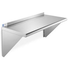 Metal kitchen wall shelves ukey spotify. Gridmann Nsf Stainless Steel 12 X 24 Kitchen Wall Mount Shelf Commercial Restaurant Bar W Backsplash Walmart Com Walmart Com