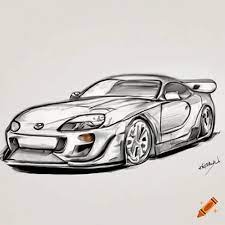 Toyota supra sketch