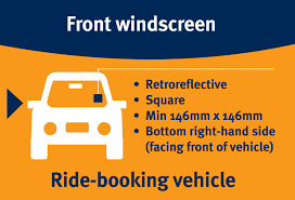 Signage Requirements For Ride Booking Vehicles Department Of Transport And Main Roads