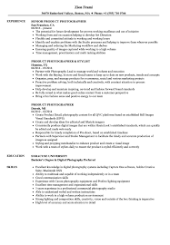 Product Photographer Resume Samples Velvet Jobs